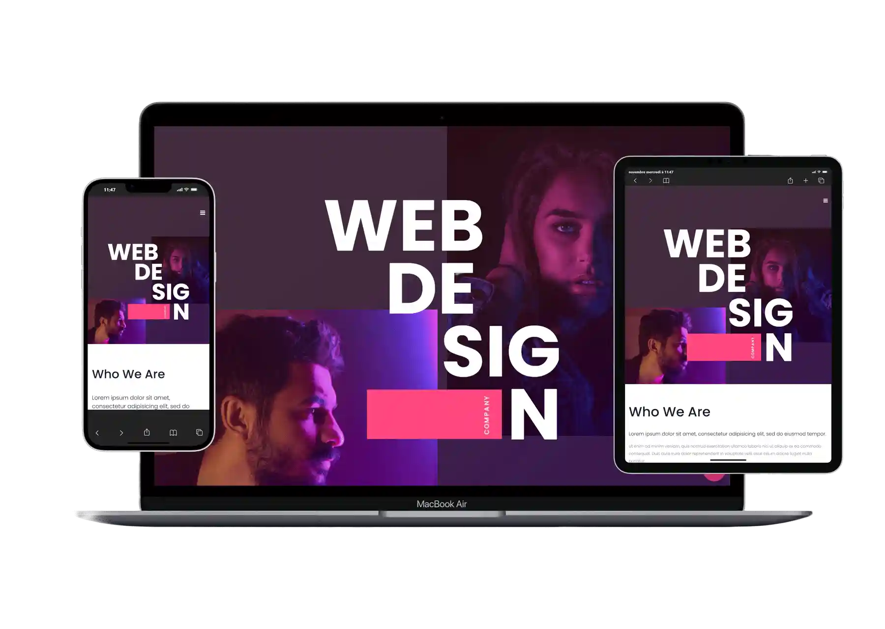 Image de site responsive